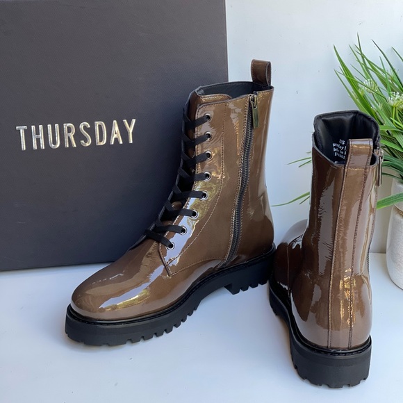 THURSDAY BOOT COMPANY🍂Olive soft Combat Boot 7.5 - Picture 3 of 14